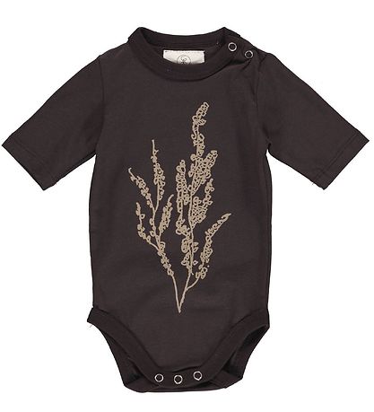 Gro Body k/æ - 3/4 - Idun - Blåck Brown m. Print