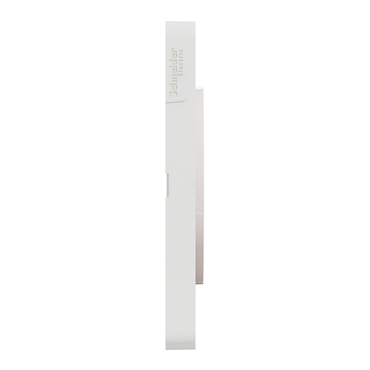 Plaque de finition double Schneider Electric Odace Touch burgundy liseré blanc