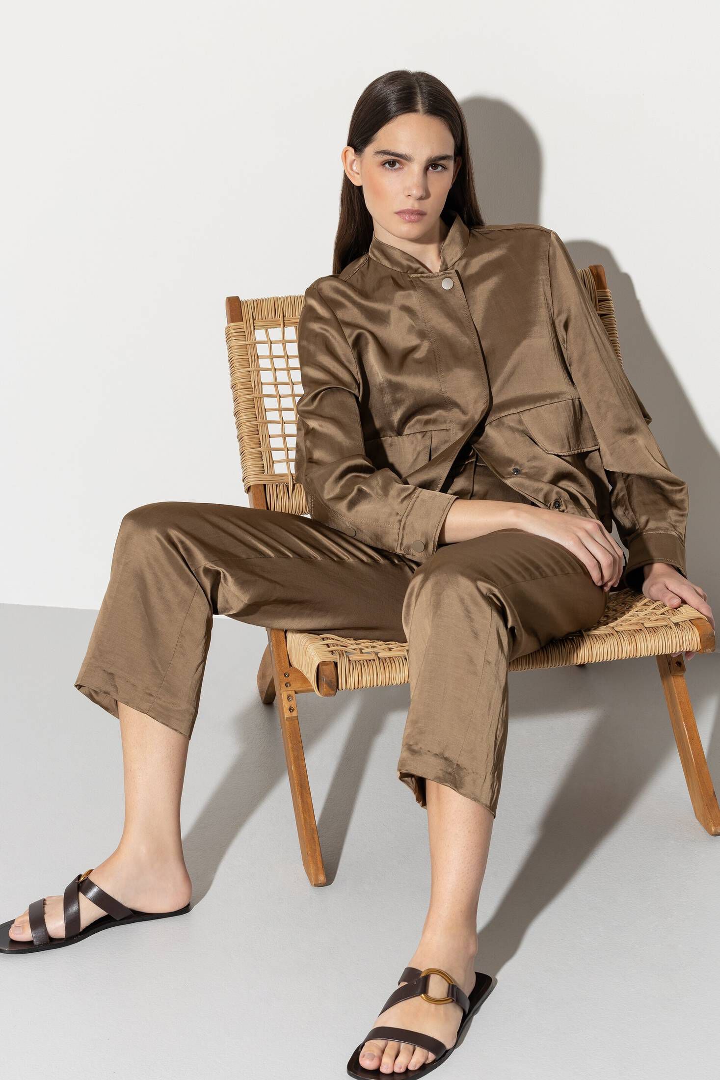 Luisa Cerano| Damen Culotte mit Leinen