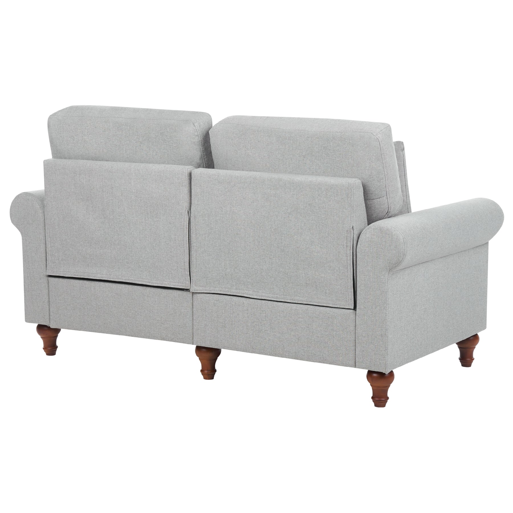 Beliani - GINNERUP - Tweezitsbank - Lichtgrijs - Polyester