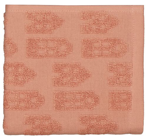 essuie-mains 50x50 coton rose maisons