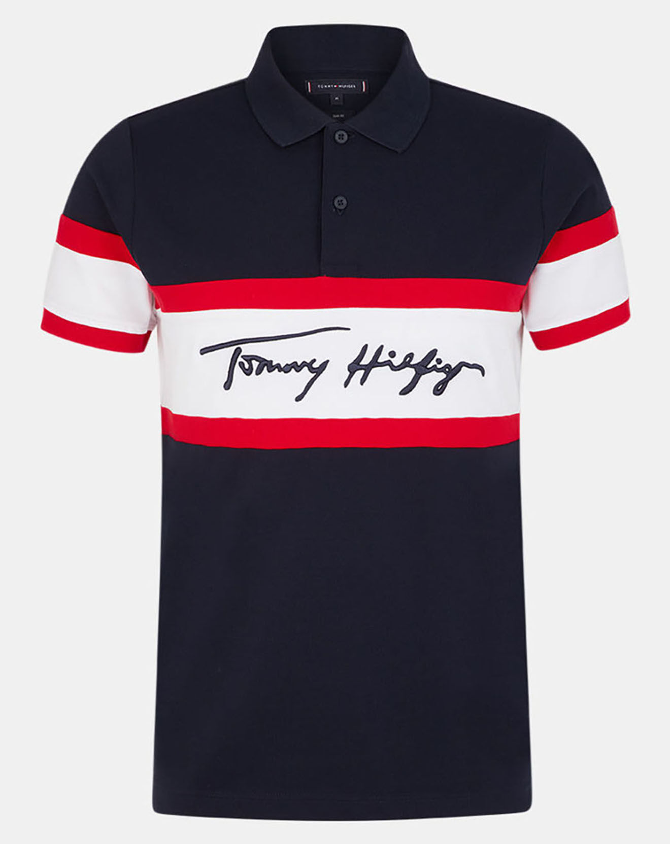 Tommy Hilfiger Polo regular fit signature colorb bleu marine