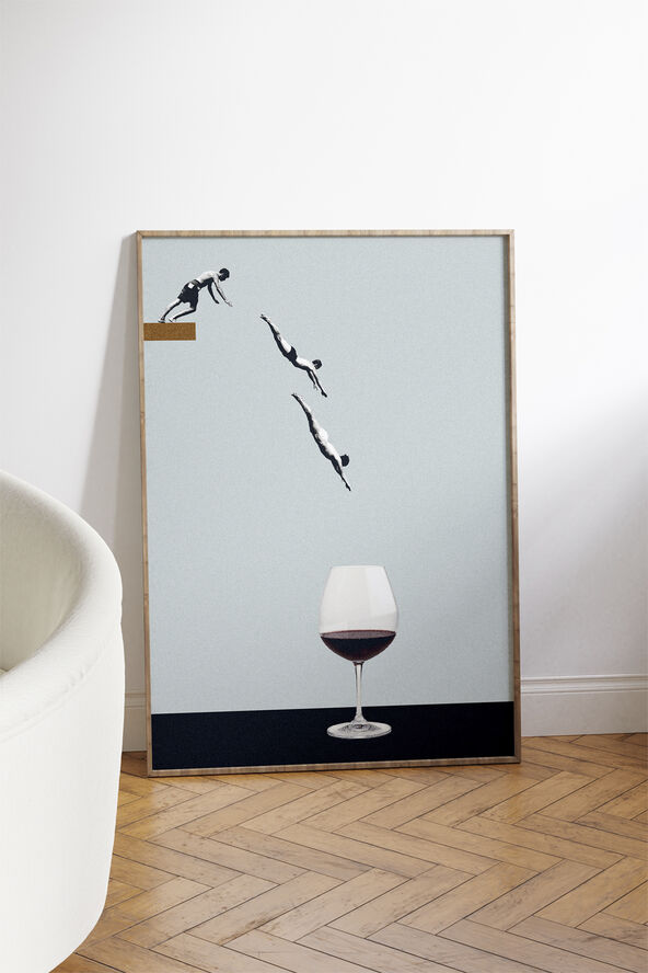Poster & Frame Leon Maarten - Your best friends forget you get old Flerfarvet