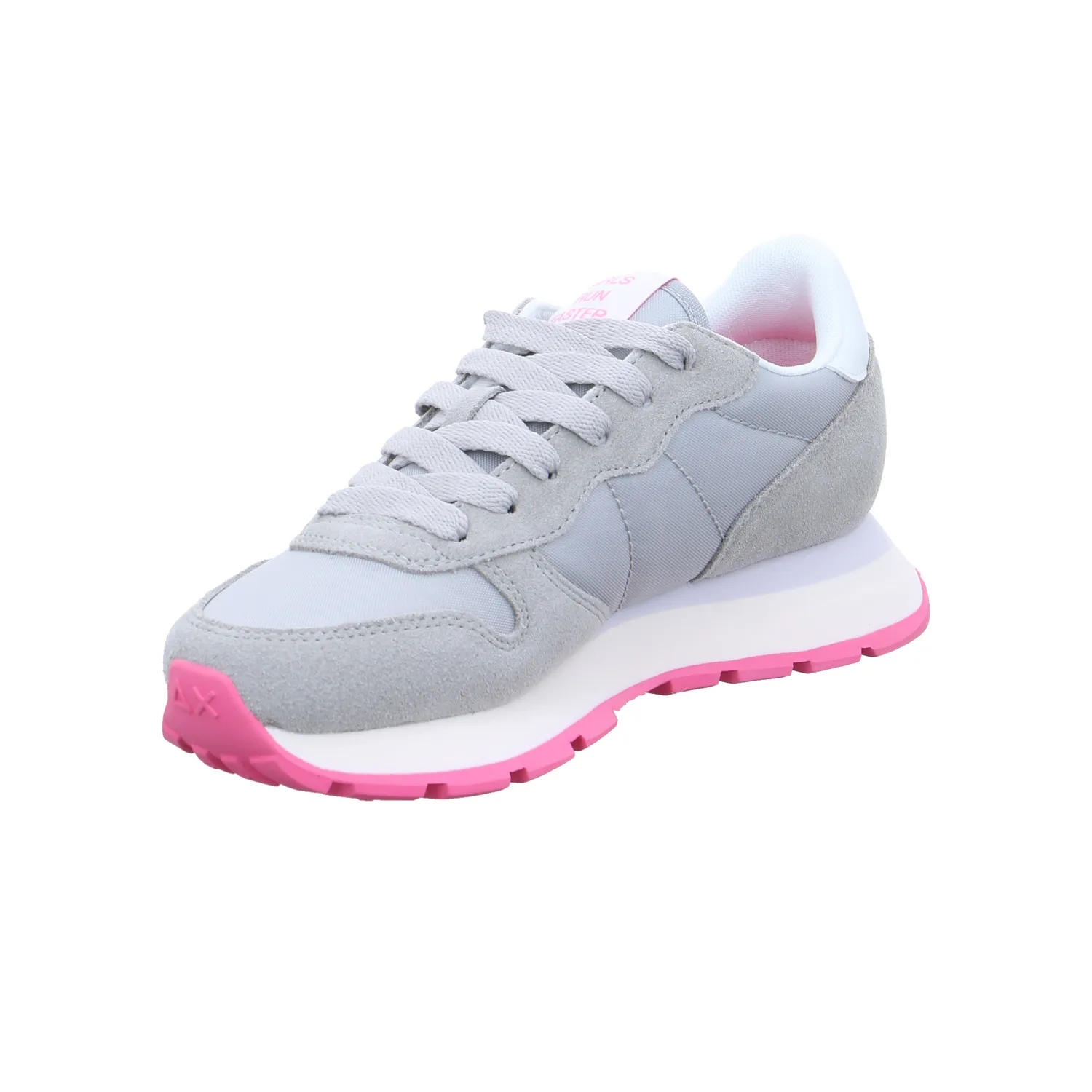 SUN68 Sneaker Grau Leder  mit Wechselfussbett