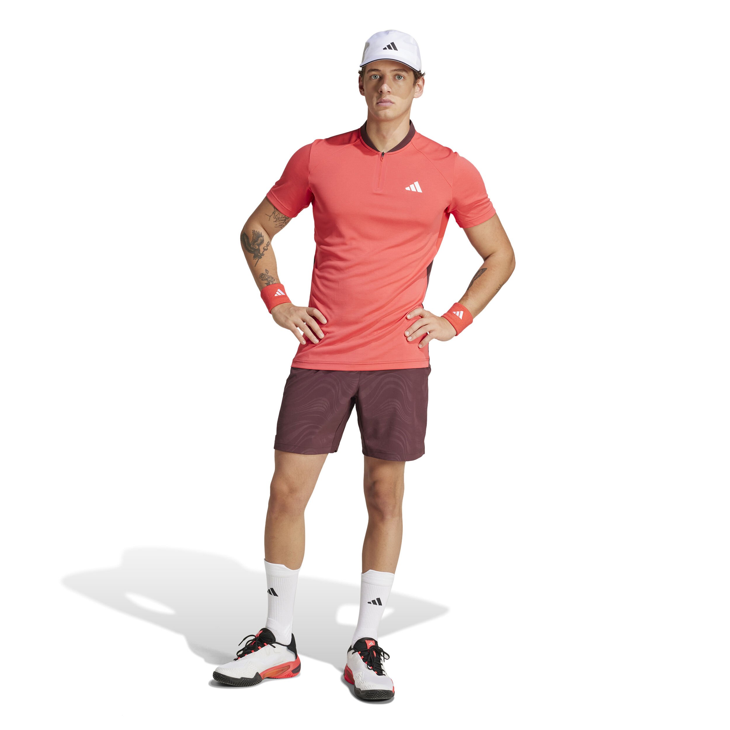 adidas Ergos Pro 7in Shorts Hommes - Rouge Foncé