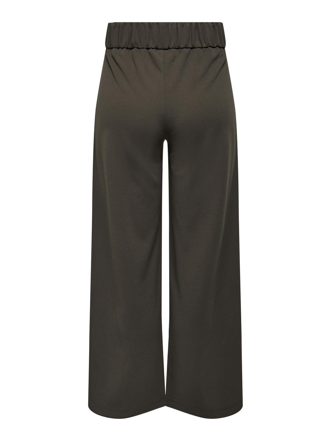 JDYGEGGO Mittlere Taille Weiter Beinschnitt Hose mit weitem Beinschnitt Chocolate Brown