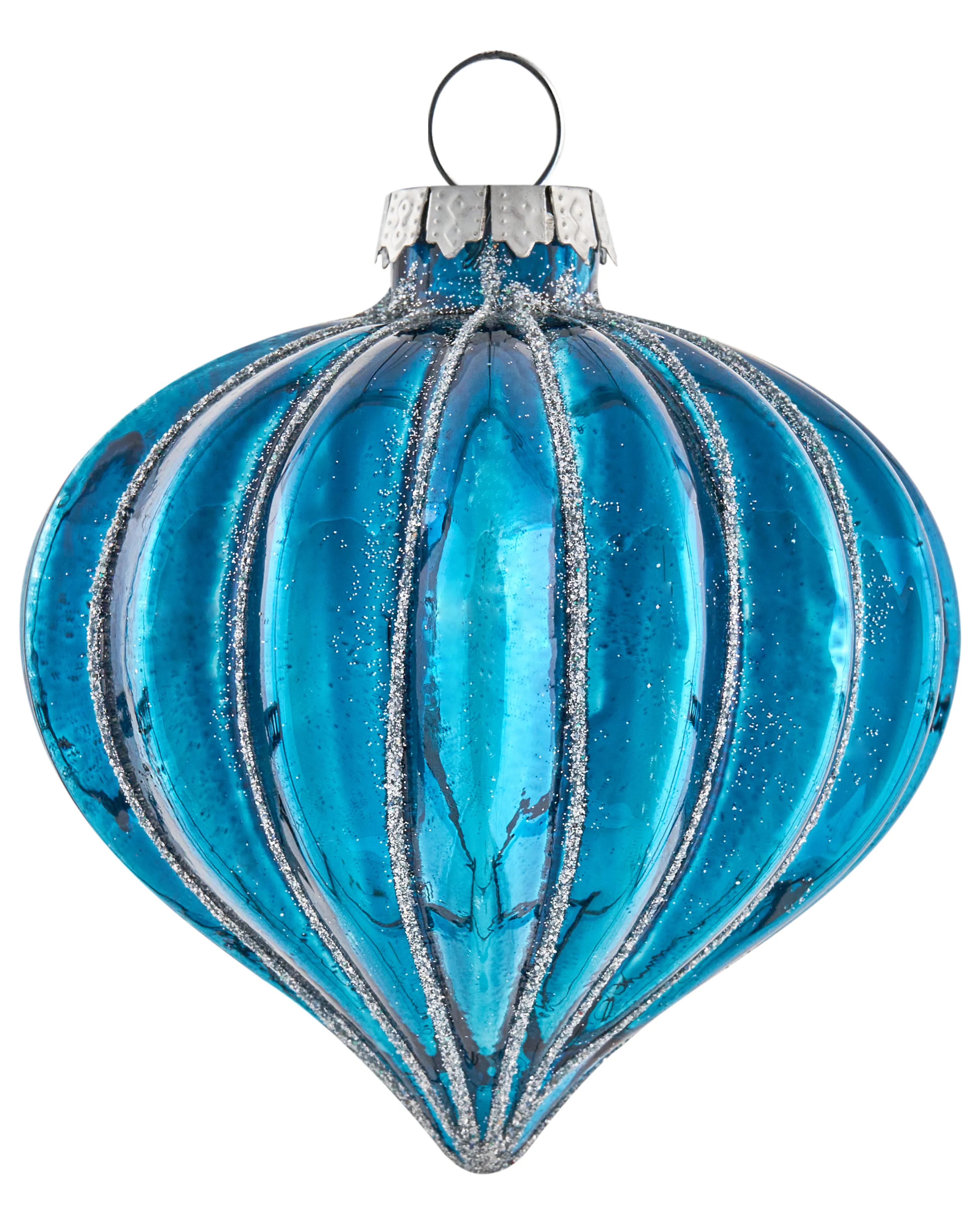 Set van 35 kerstballen SNOWFALL Glas Blauw