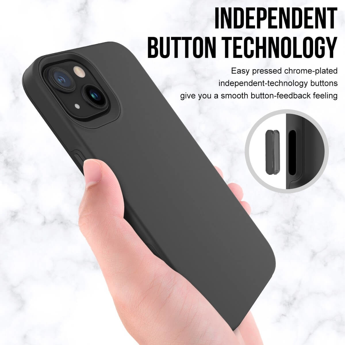 iPhone 13 Hybrid 2in1 Outdoor Hülle Shock Proof Hardcase Hülle Pankow Safe (10821) - Schwarz