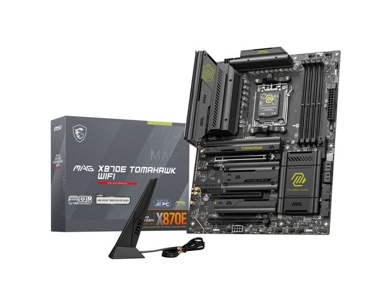 MSI Mainboard MAG X870E TOMAHAWK WIFI MSI MAG X870E TOMAHAWK WIFI Motherboard AMD X870E Sockel AM5 ATX