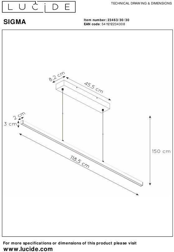 Lucide Sigma Hanglamp