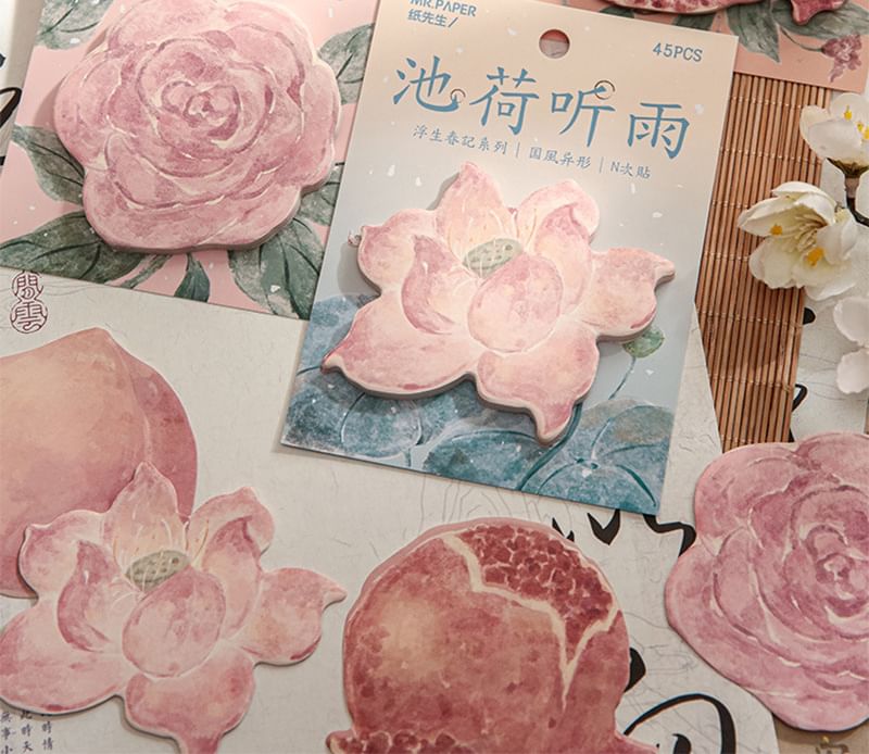 JIMO - Bloemen/Fruit Sticky Note (Diverse ontwerpen)