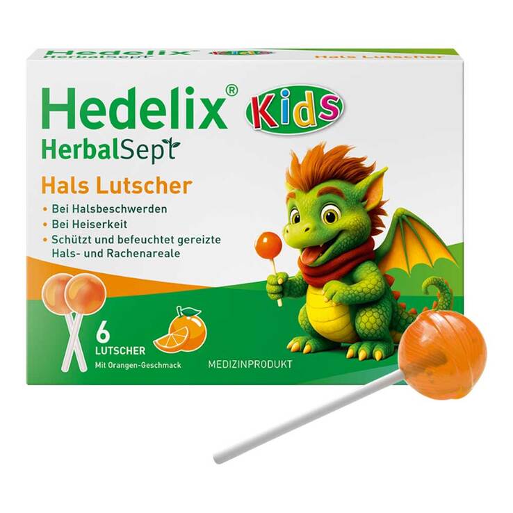 Hedelix Herbalsept Hals Lutscher Kids, 6 St