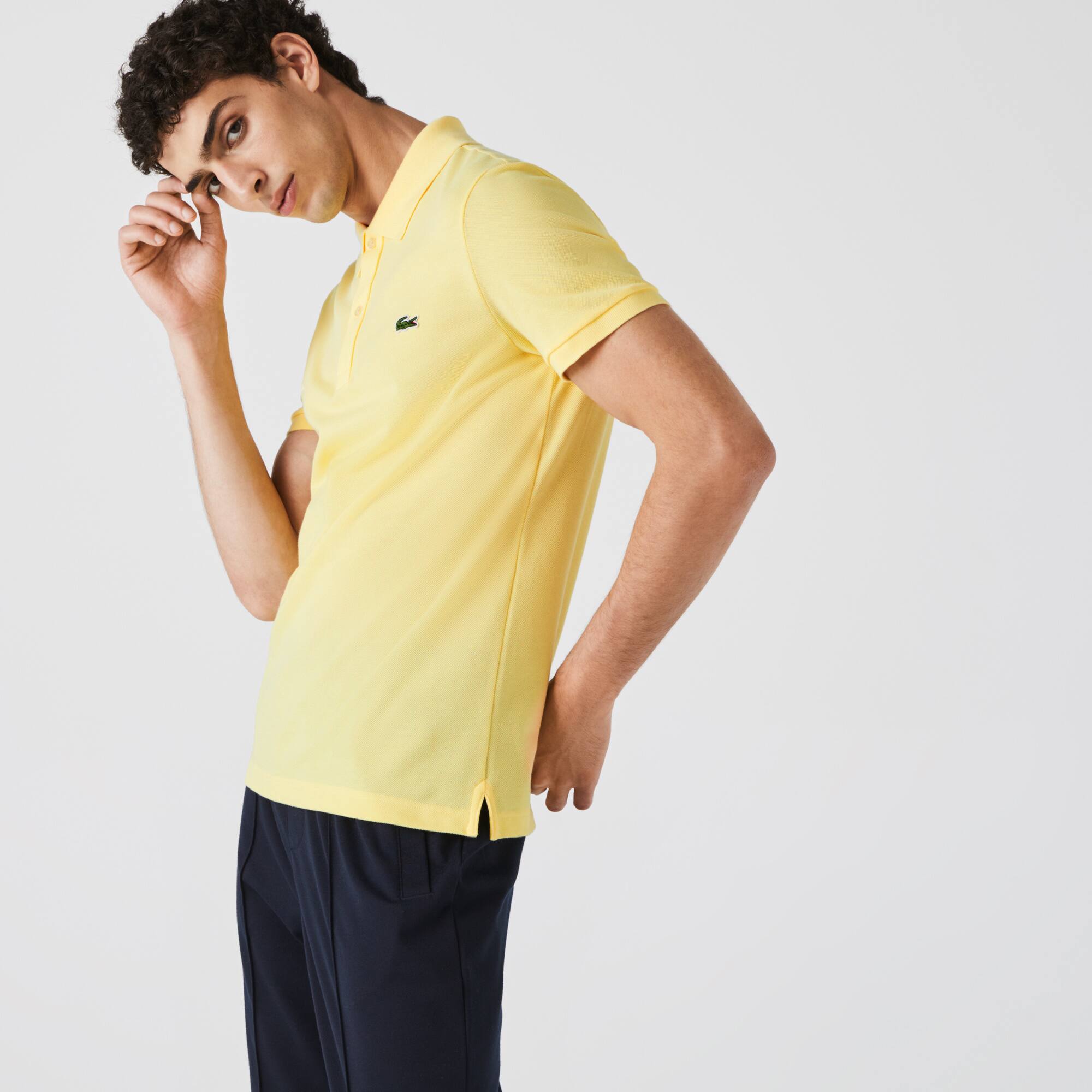 Original L.12.12 Poloshirt aus Petit Piqué Kurze Ärmel - Gelb - Lacoste - Herren