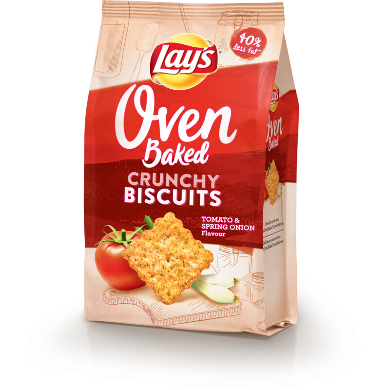 Lay's Oven baked crunchy biscuits tomato onion