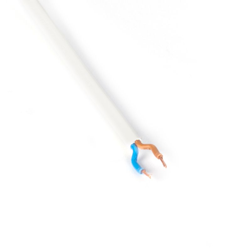 Aansluitkabel 80-120cm met schakelaar en stekker wit