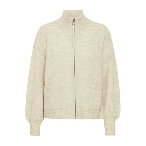Fransa Elvira Cardigan, Limestone Melange, XS