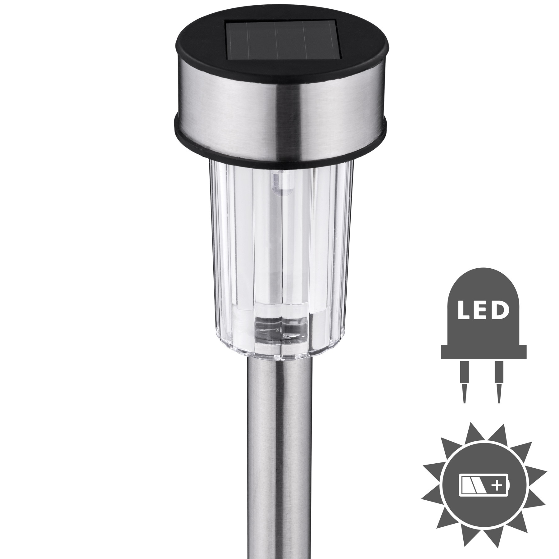 24-er Set LED-Solarlampen