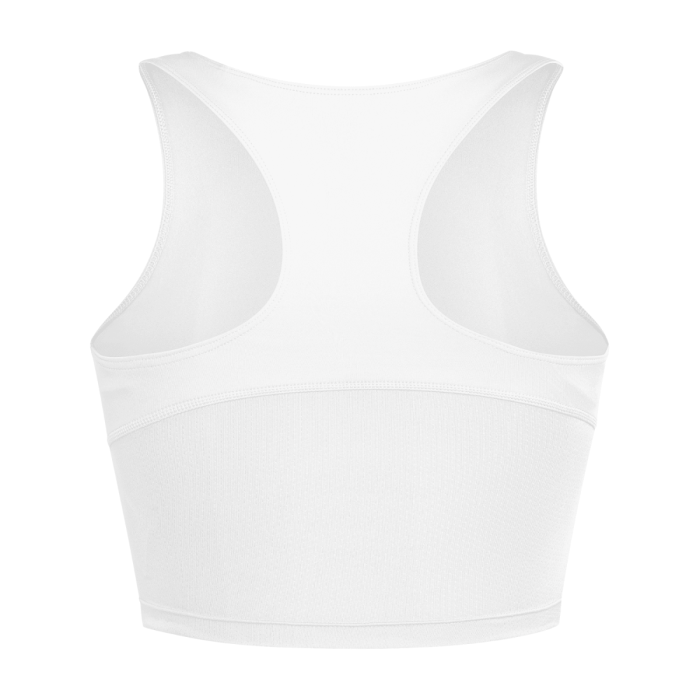 adidas Dame Singletter Adizero E Crop Top Hvid