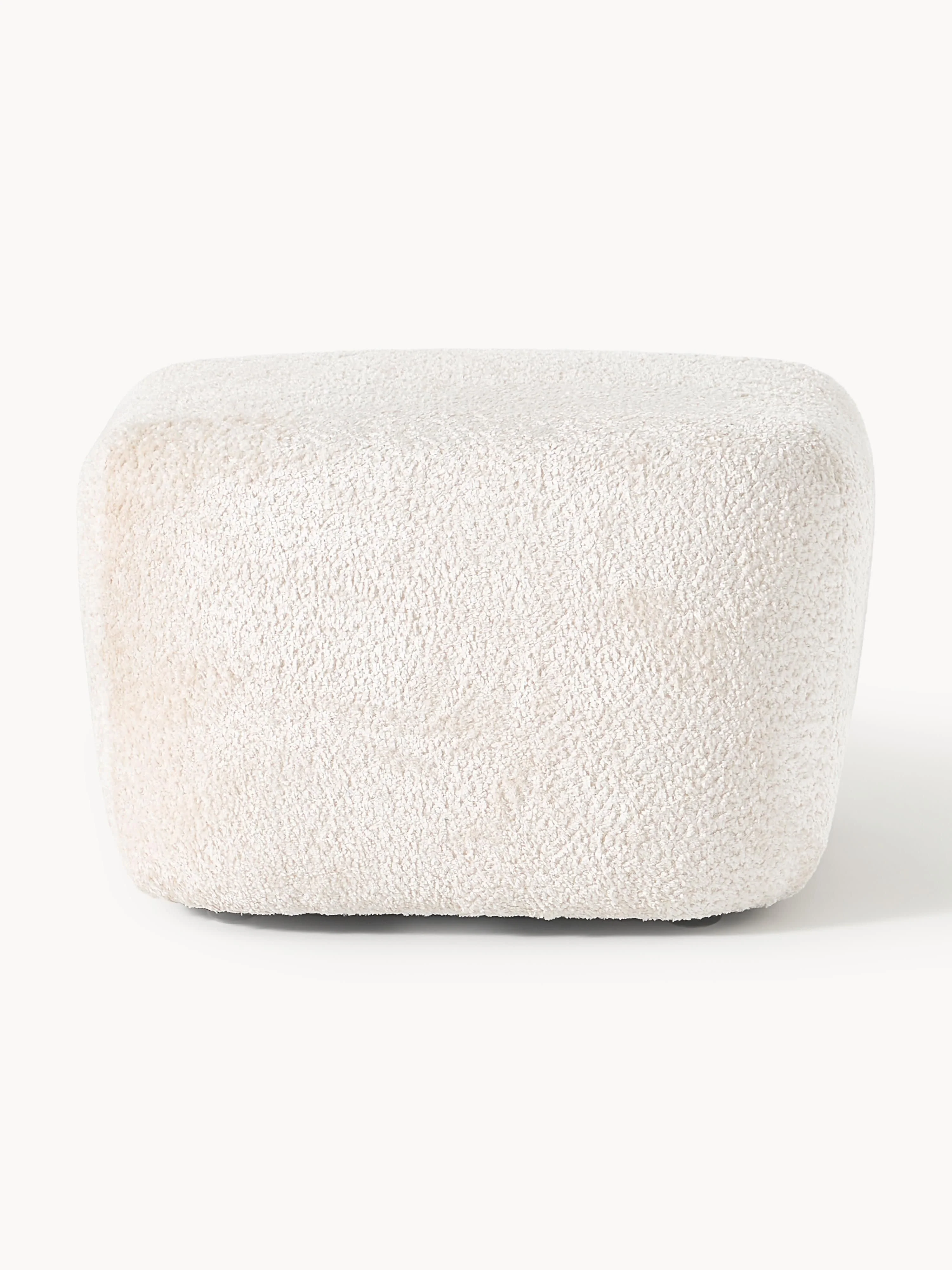 Voetenbank Wolke van teddy-bouclé