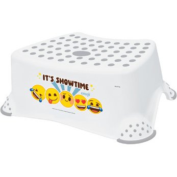 kids Marchepied 'tomek emoji showtime', blanc