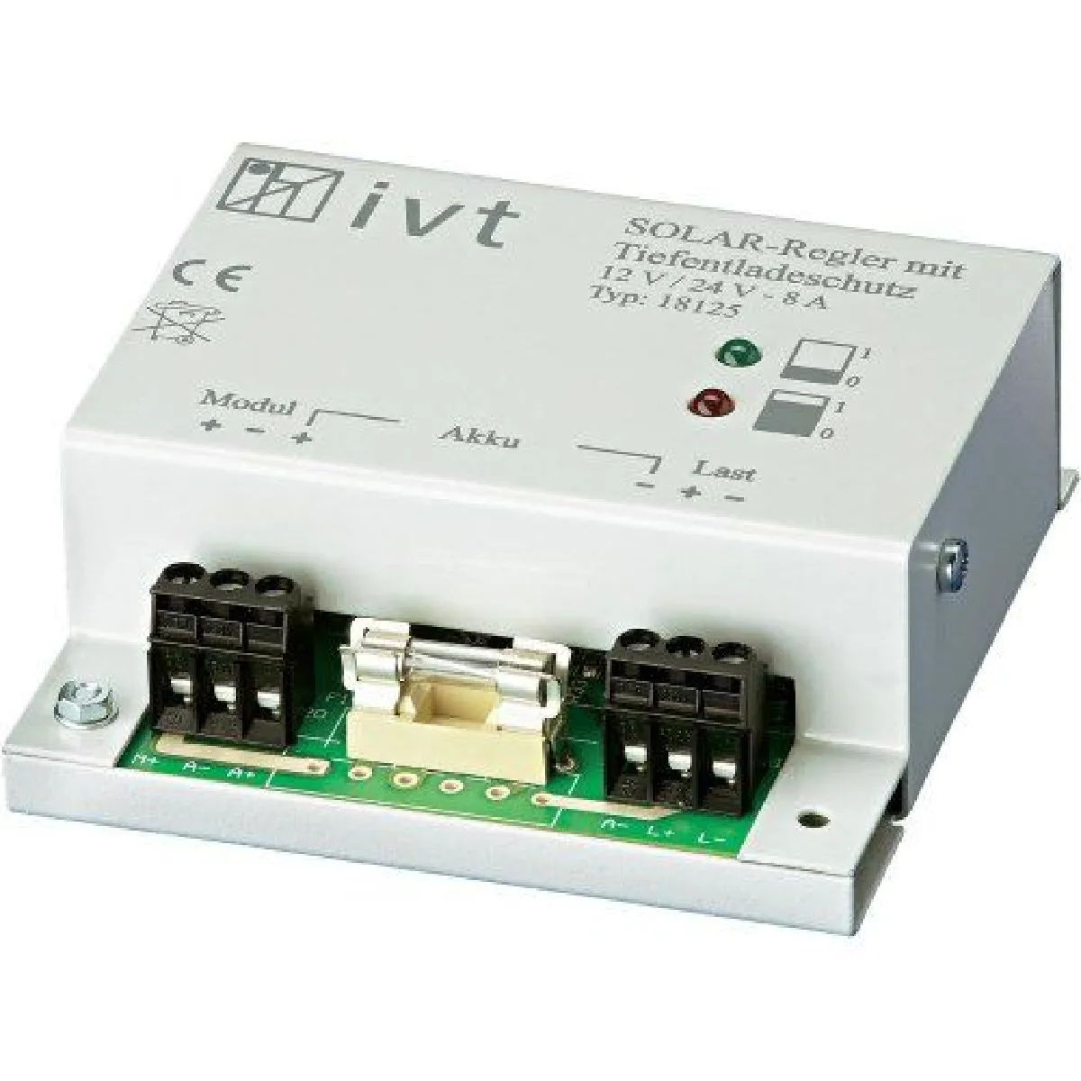 IVT Régulateur Solaire 12/24 V 8A