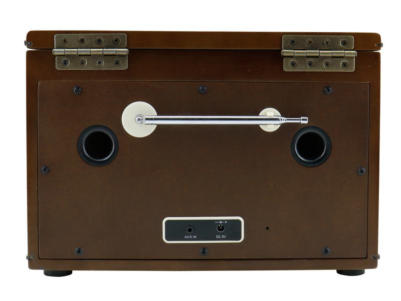 soundmaster Stereoanlage NR961 Braun Nostalgie Stereo DAB /UKW Radio mit CD/MP3, USB und Bluetooth