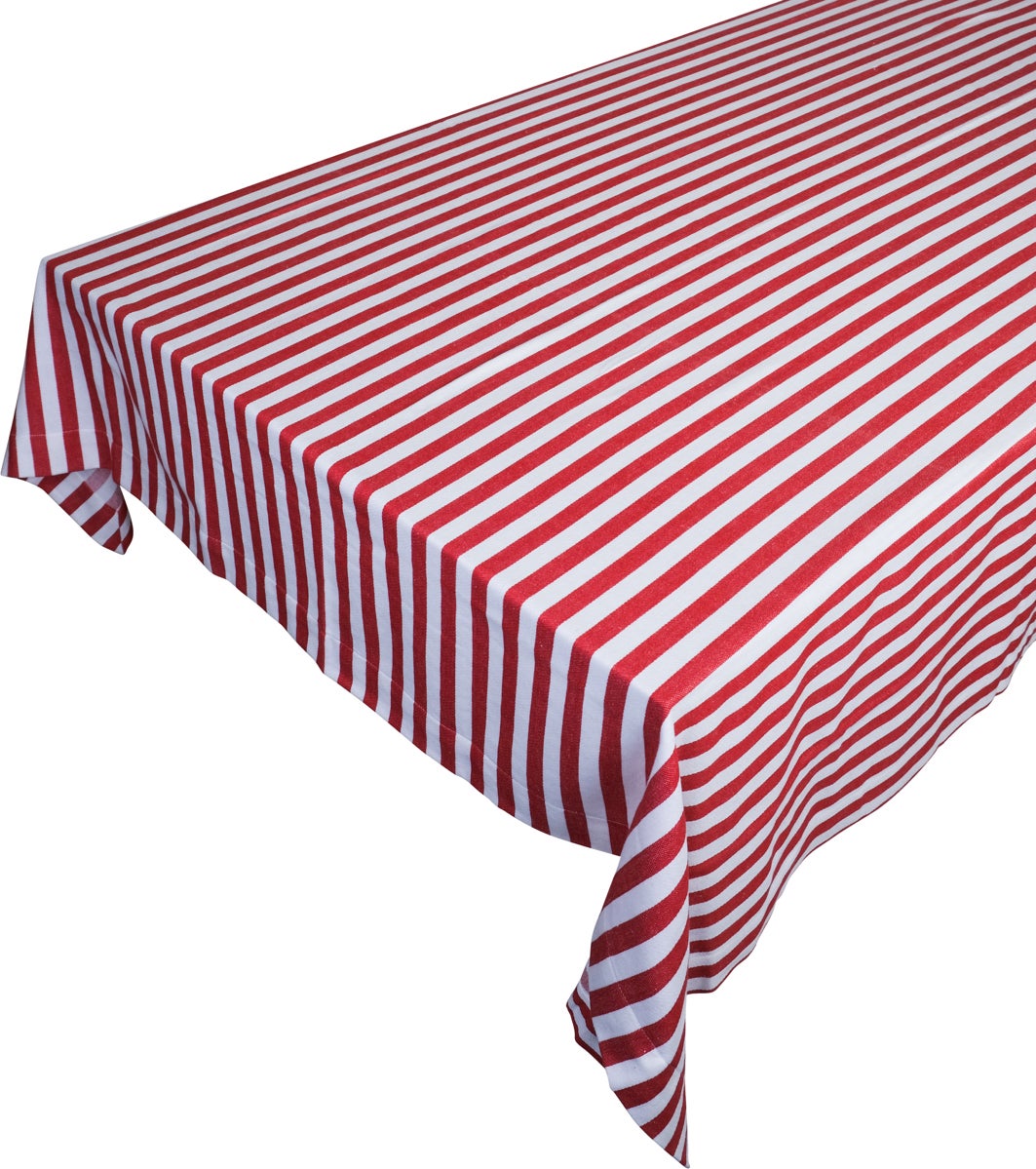 Linen & More tafelkleed Nuno rood 140 x 300 cm