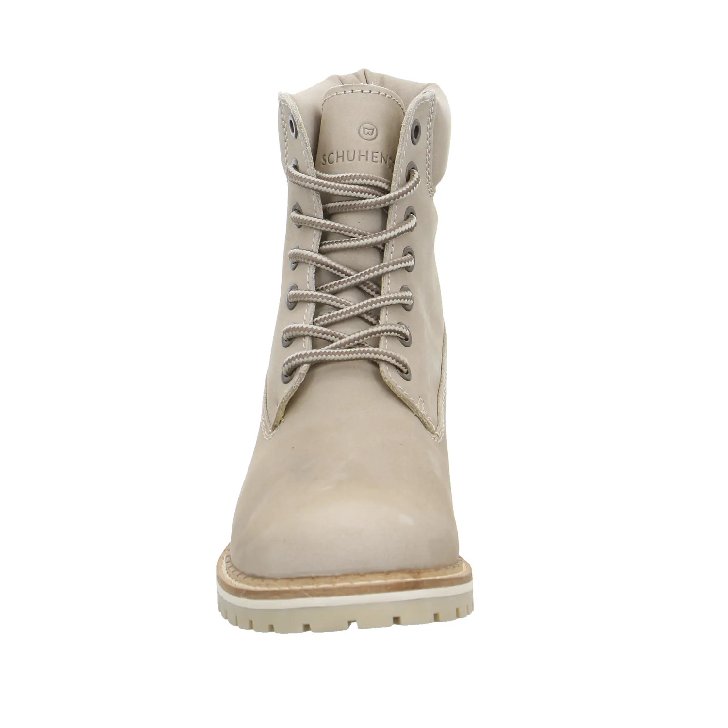 SCHUHENGEL Boot Beige Leder  mit Wollfutter