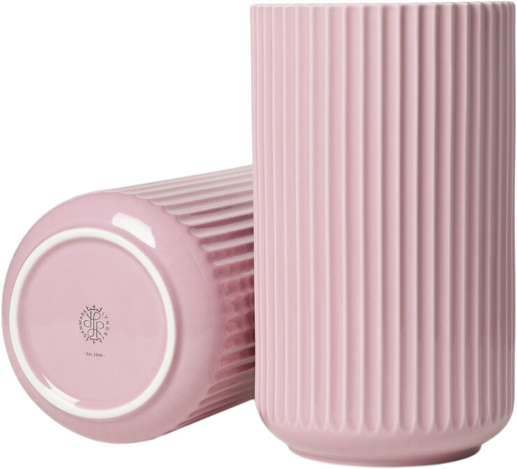 Lyngby Porcelæn Lyngby Vase H25 cm rosa porcelæn Lyserød