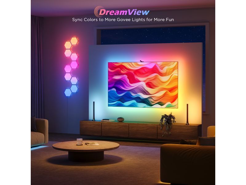 Govee Envisual TV Backlight 3S Netflix Version, RGBICW, 55