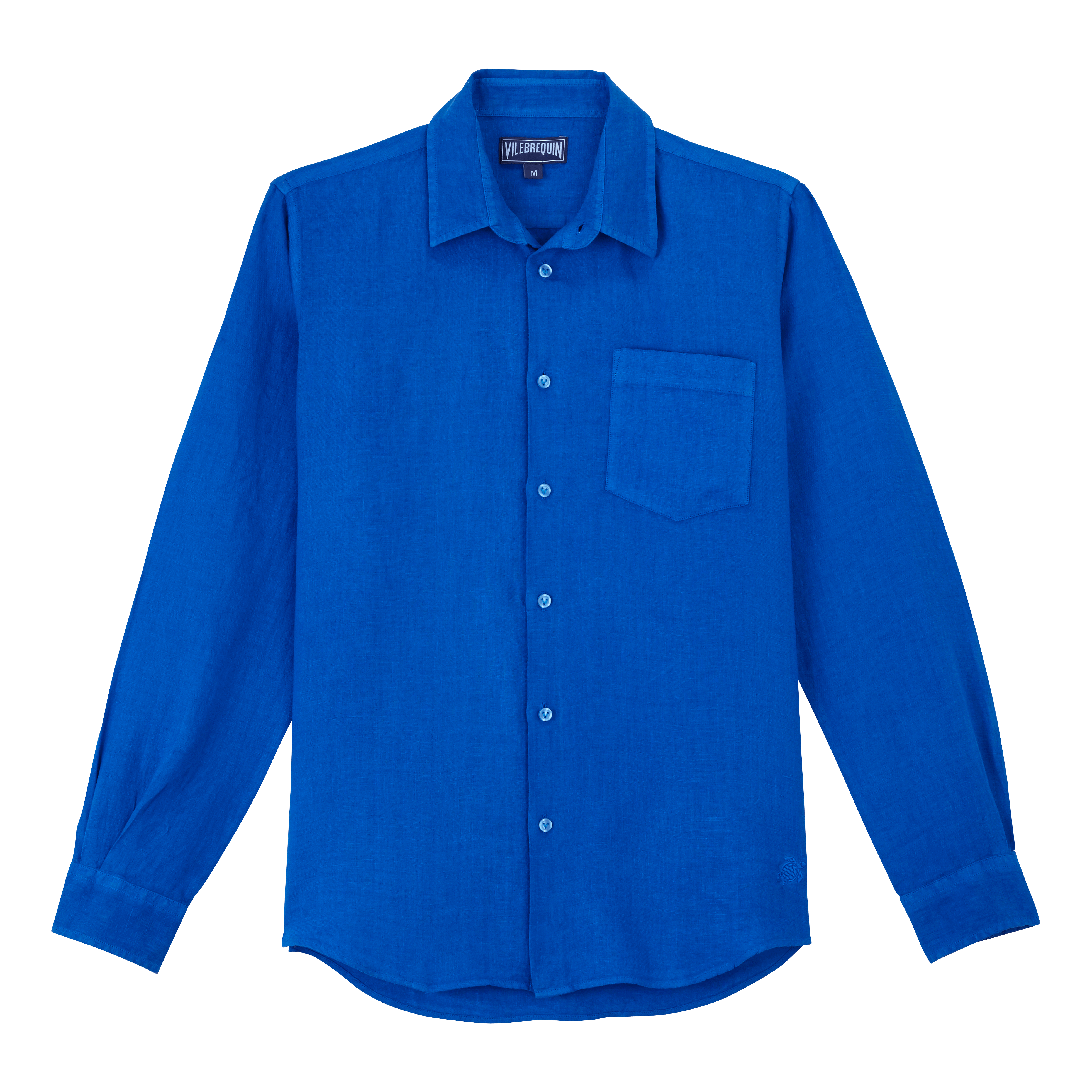 Chemise en lin homme unie