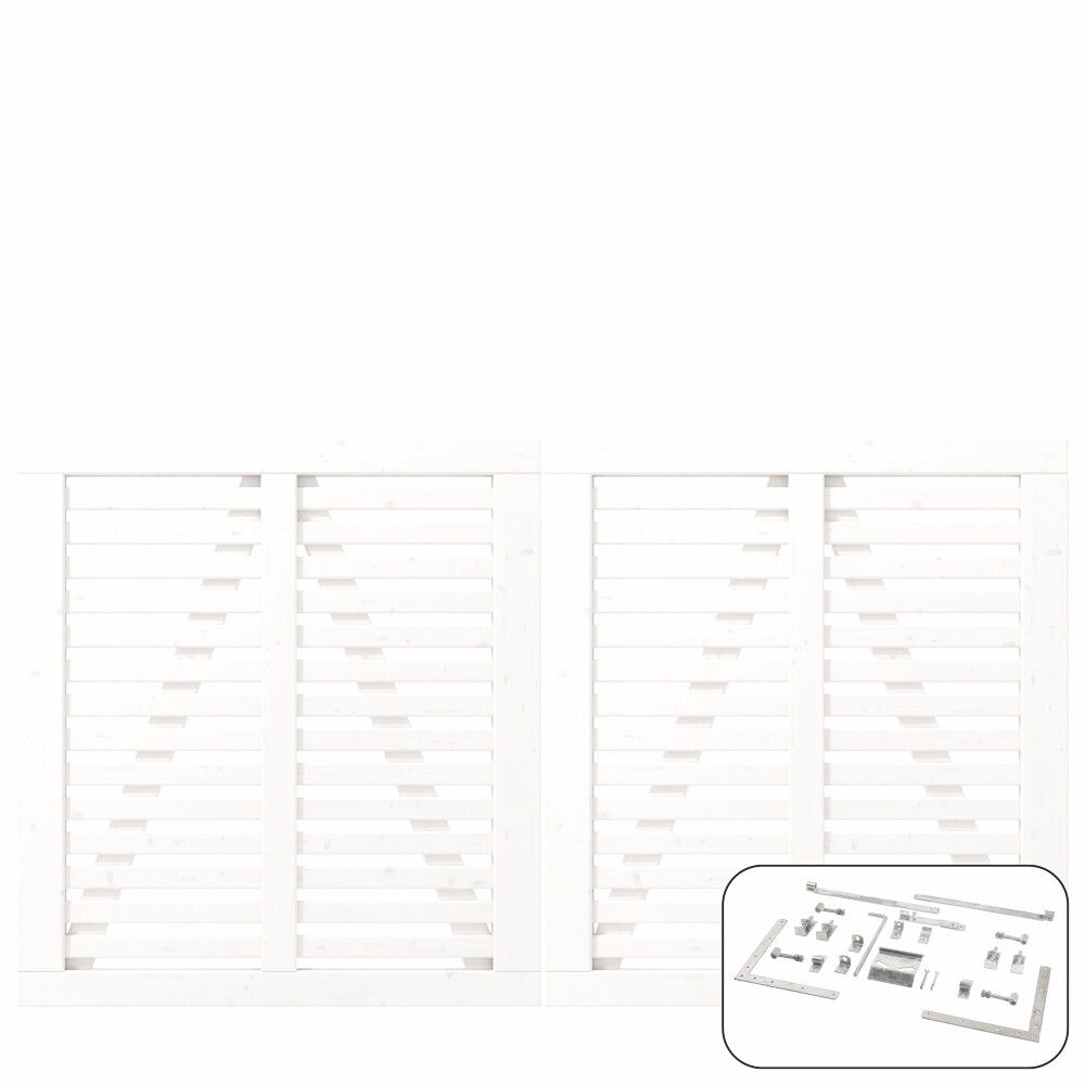 DOBBELPORT PLUS HARMONI 200X107CM HVIT