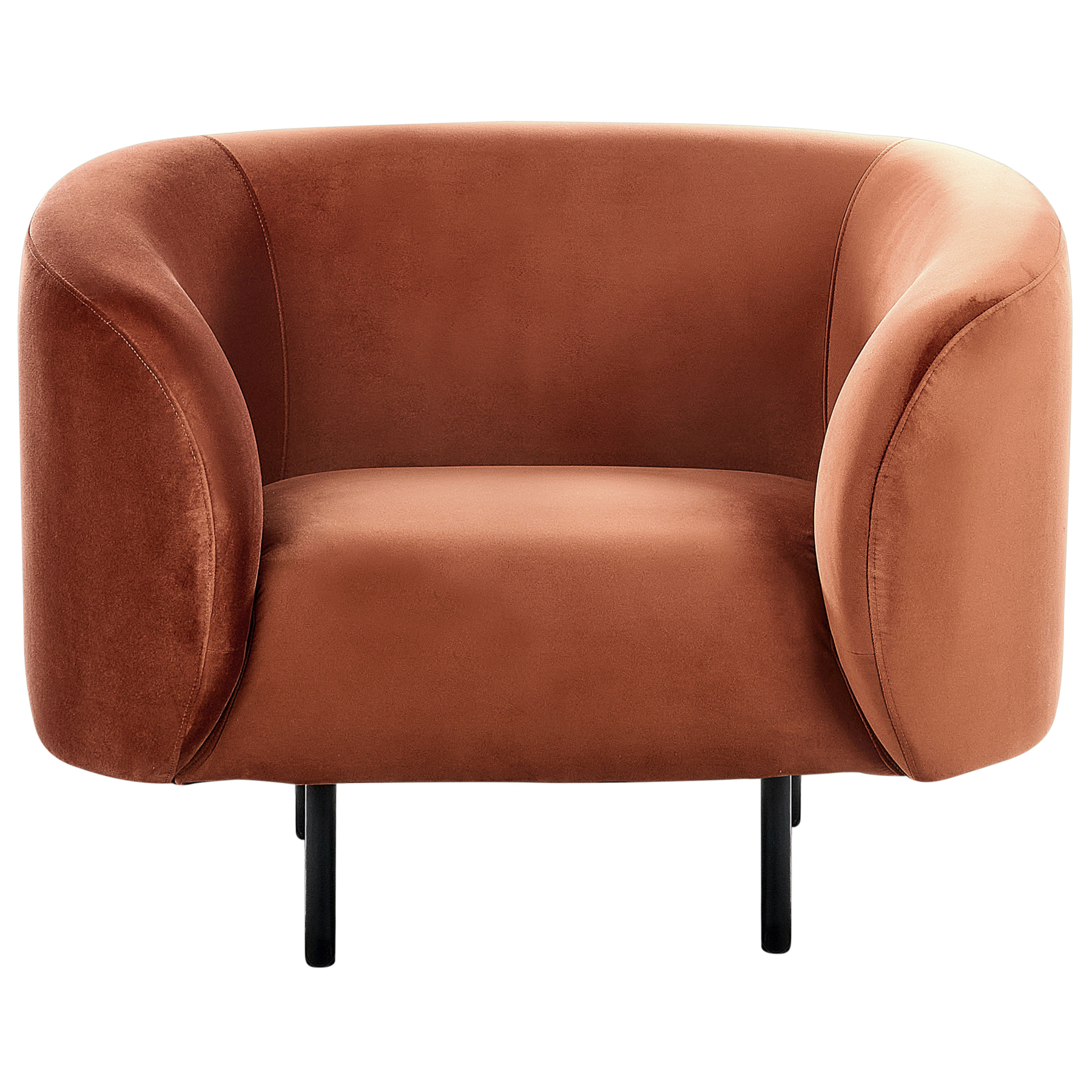 Beliani - LOEN - Fauteuil - Oranje - Fluweel