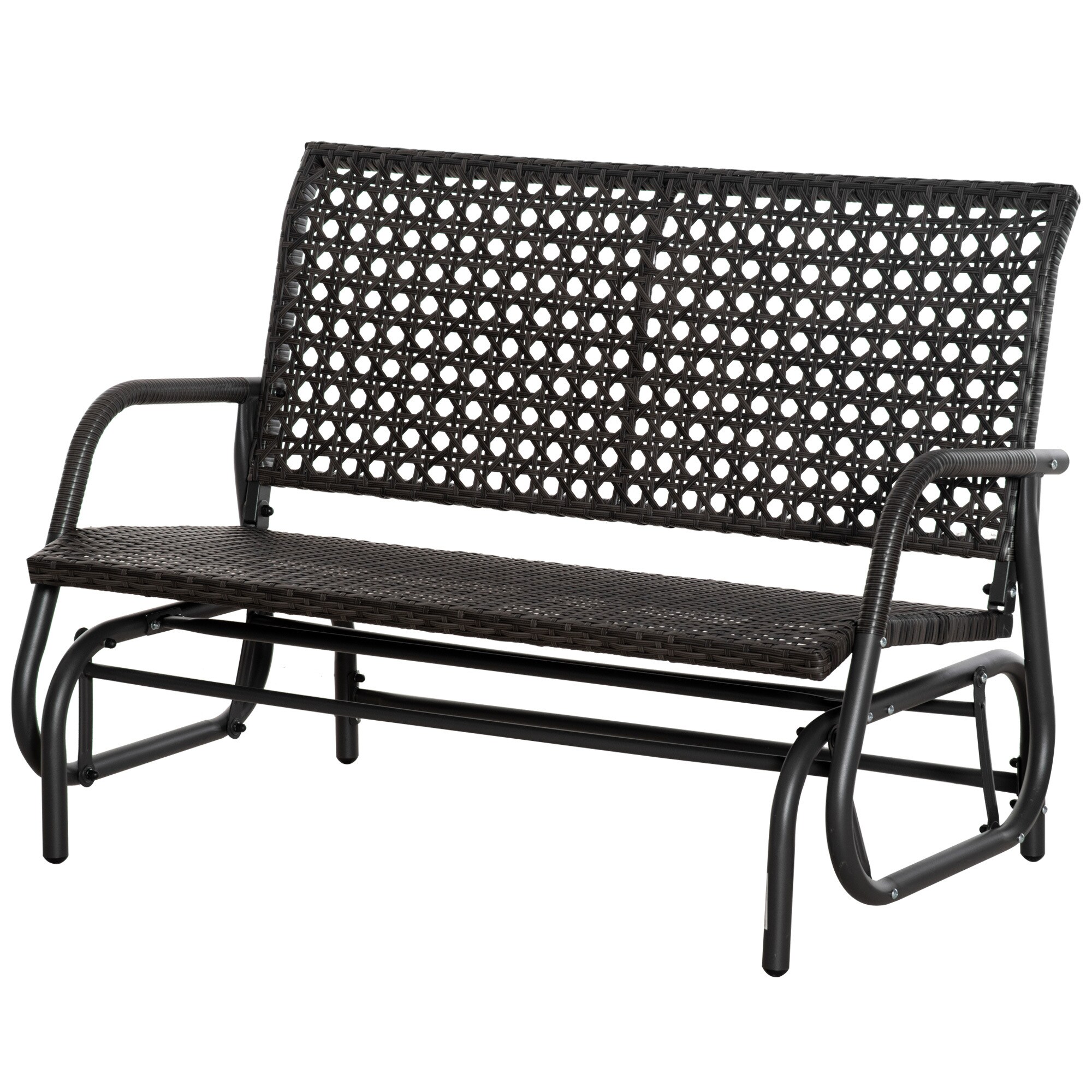 Outsunny Schaukelbank mit 2-in-1-Design 70L x 120B x 84H cm
