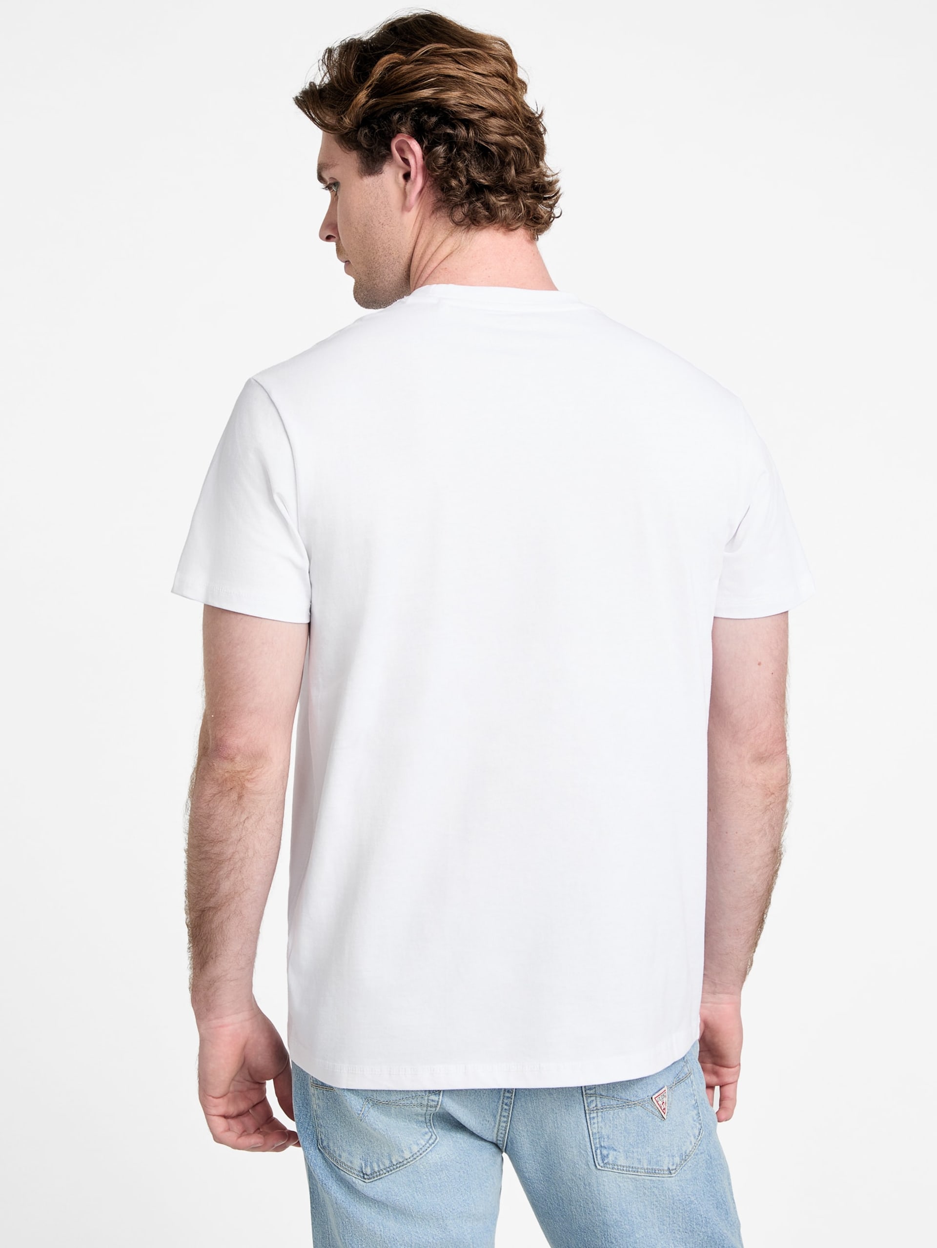 Camiseta Eco com Logo Bordado de Flor