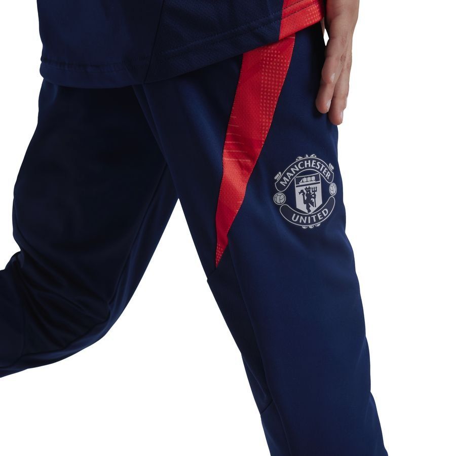 Manchester United Bas de Survêtement Tiro 24 - Bleu/Rouge Enfant