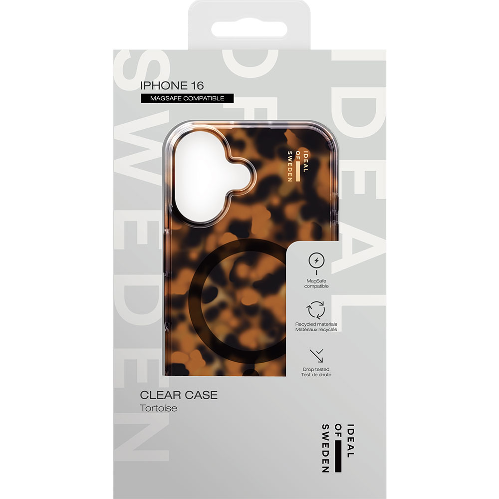 iPhone 16 MagSafe Hardcase Hülle Clear Case Recycled (IDCLCMS-I2461-518) - Tortoise