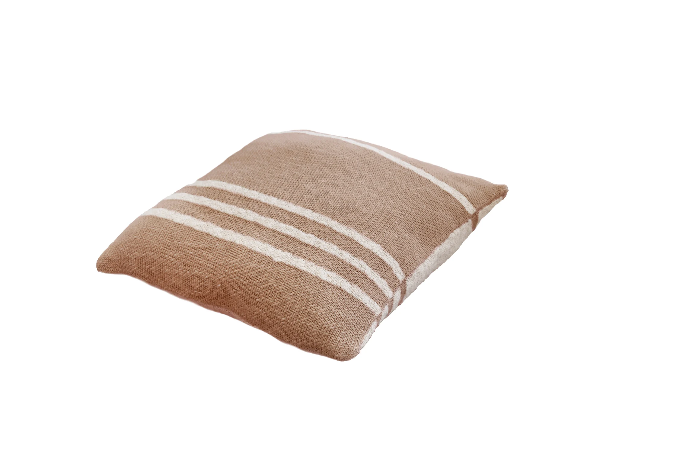 DUETTO - Coussin en tricot en coton | Orange