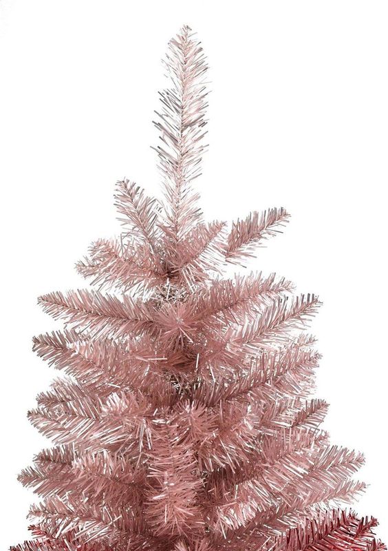Kunstkerstboom - Ombre Effect - Lichtroze - Donkerrood - Hoogwaardig PVC