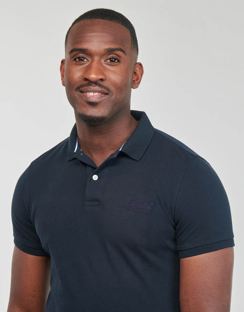 Superdry - CLASSIC PIQUE POLO - Marine