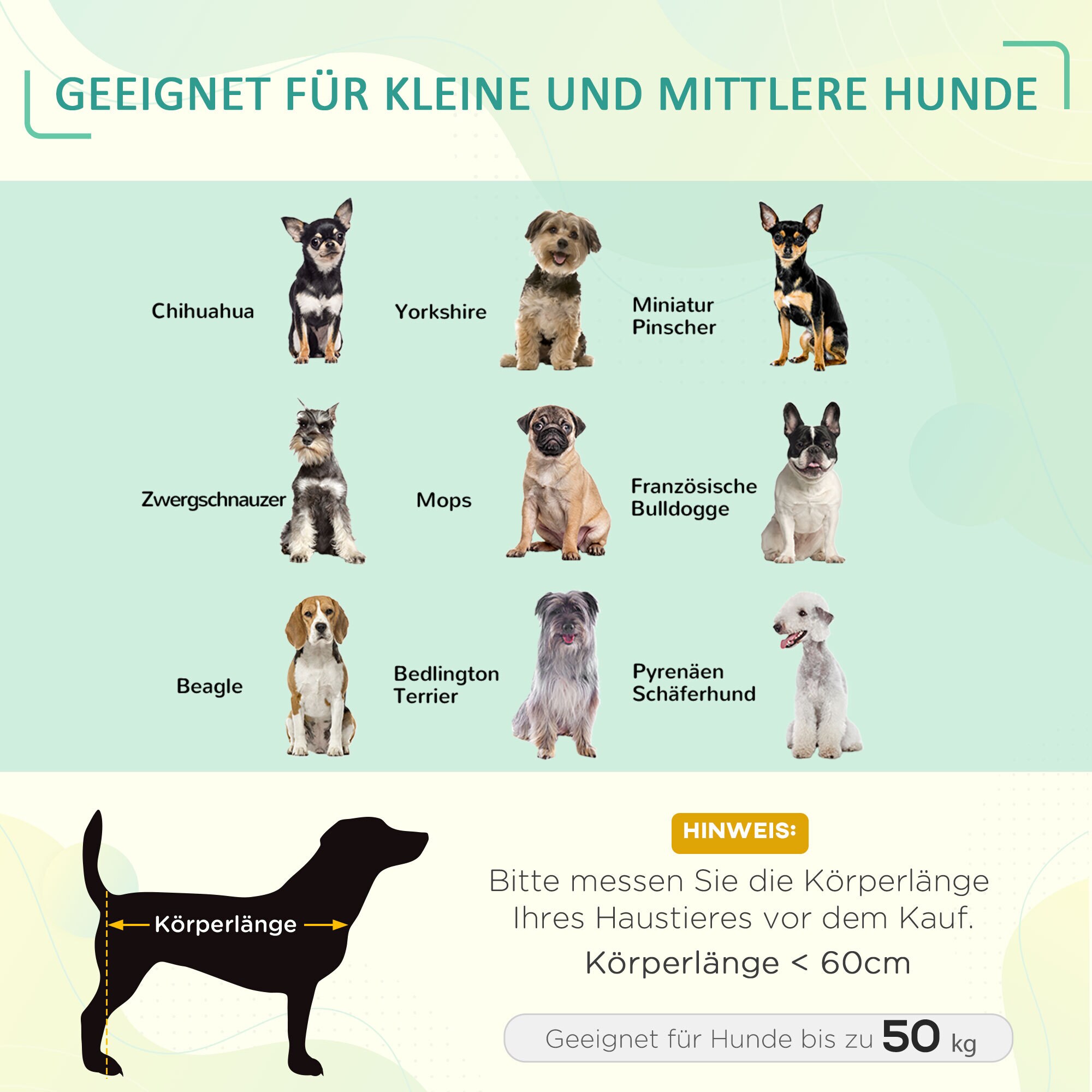 PawHut Haustierbett mit Klappbarkeitsfunktion schwarz 111L x 65,5W x 19H cm