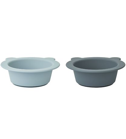 Liewood Sk?l m. Sugekop - 2-pak - Silikone - Peony - Sea Blue/Wh