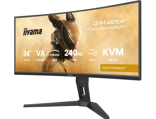 IIYAMA - Ecran PC Gamer 34 pouces incurvé G-Master Gold Phoenix Incurvé 240Hz -GCB3486WQSCP