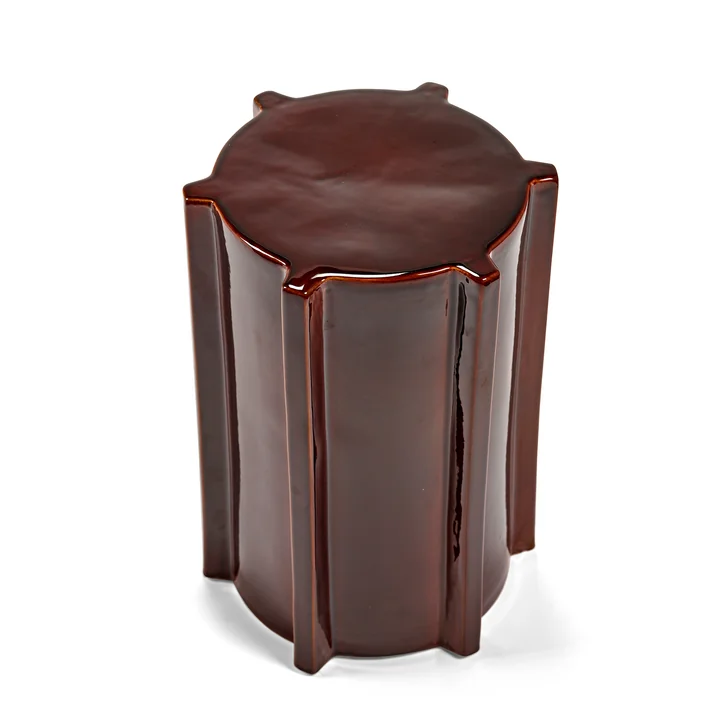 Serax - Pawn Beistelltisch, Ø 34,8 cm, dunkelrot