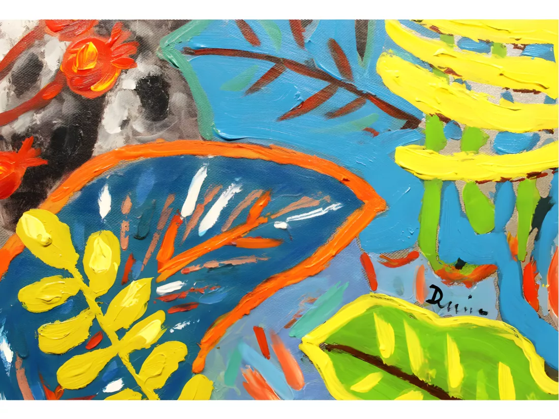 Tableau peinture Girafe 100 x 70 cm style Pop Art - SAVANE
