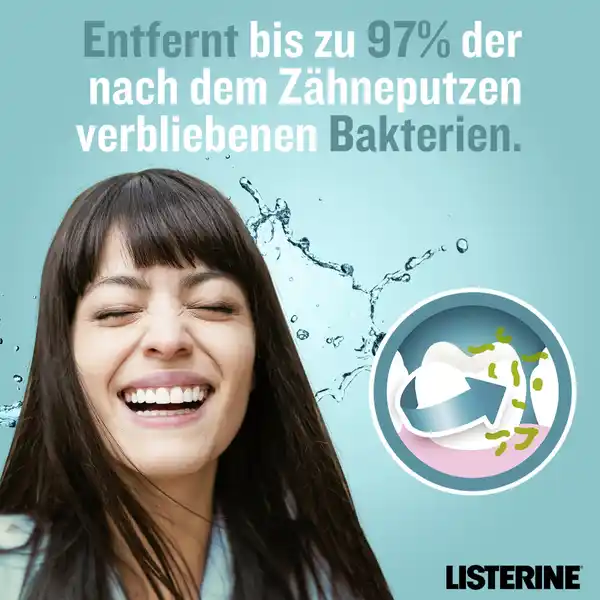 Mundspülung Cool Mint milder Geschmack Reisegröße