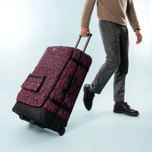 Valise souple 2 roues large Maupiti rouge