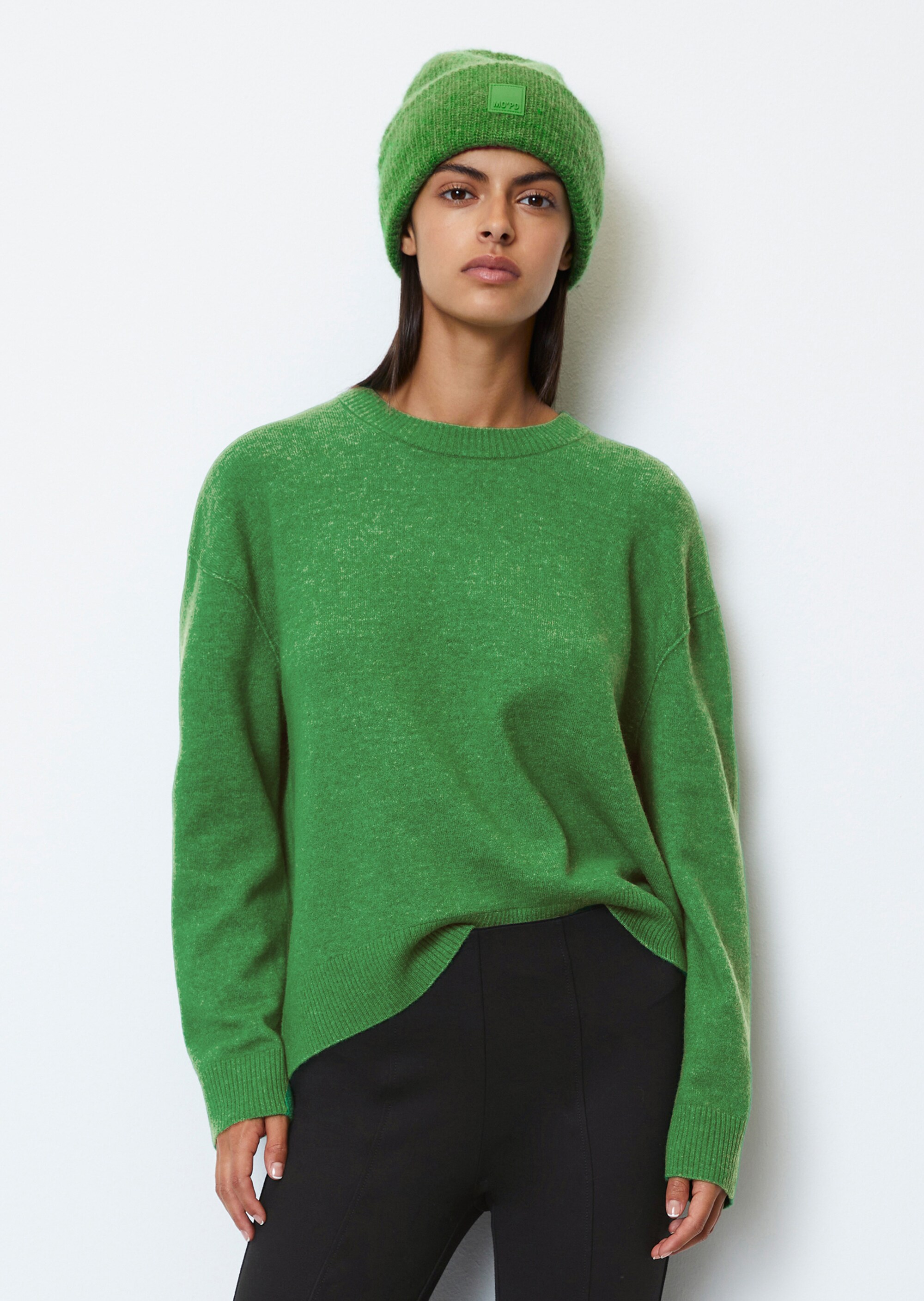 Strickpullover regularaus softem Schurwolle-Mix