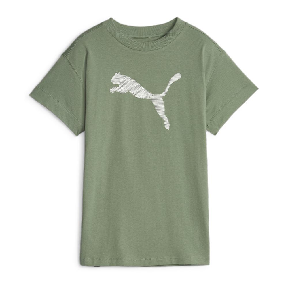 Puma T-shirt Vert Femme Puma Her