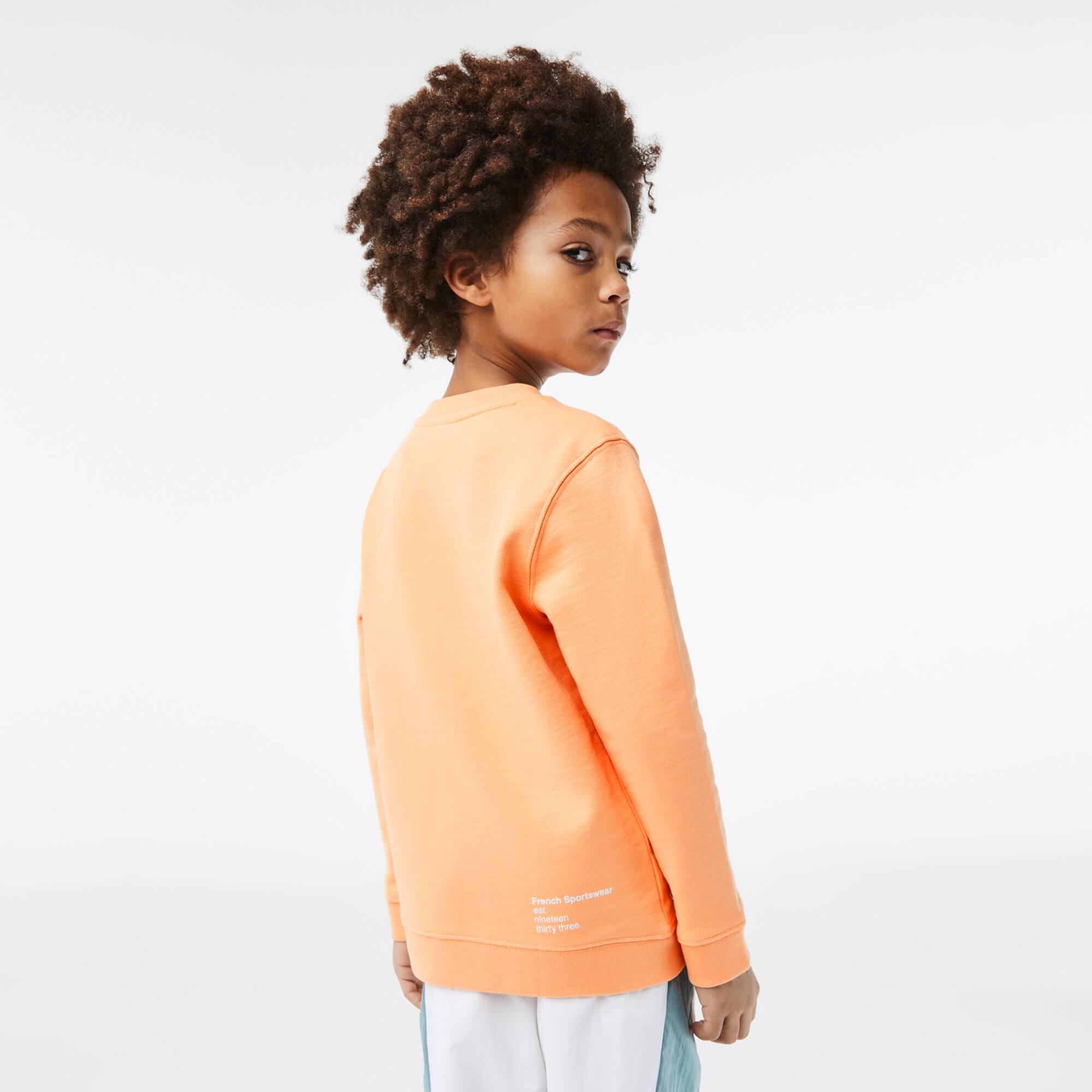 Jungen LACOSTE Sweatshirt mit geripptem Kragen Pullover & Sweatshirts - Orange - Lacoste - Jungen